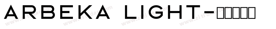 Arbeka Light字体转换